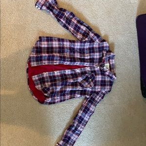 Red white and blue flannel